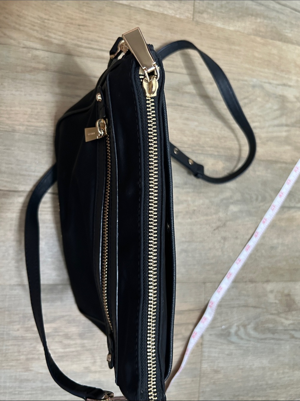 Michael Kors Black Crossbody Bag with Gold Hardware Accents - Picture 9 of 14